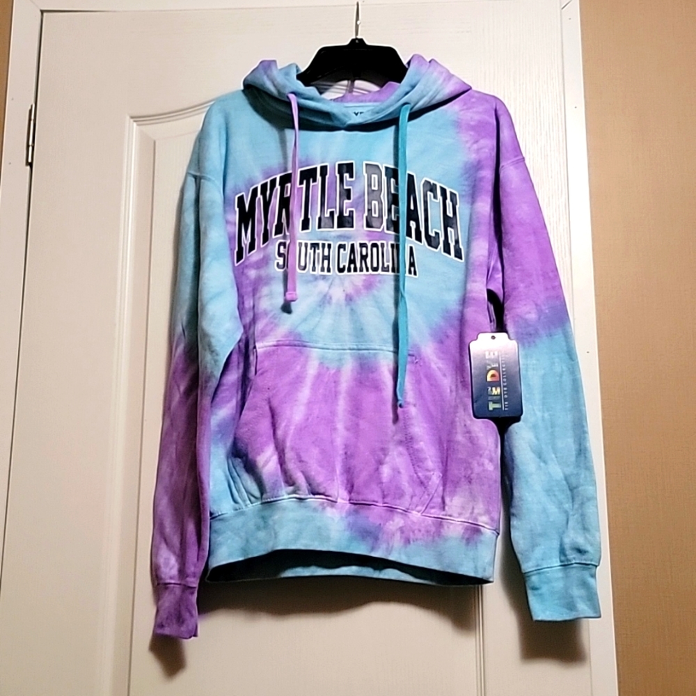 NWT Womans Myrtle Beach tye dye hoodie sz medium